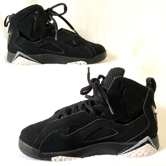 Black JORDAN TRUE FLIGHT PRESCHOOL BASKETBALL SNEAKERS SHOES Size 13C - Picture 2 of 14